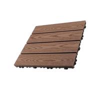 Itkcozcg Planche de terrasse en composite texturé aspect bois - Grains de bois concaténés - Pour véranda, cour, terrasses de jardin imperméabilisées