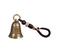 Itkcozcg Porte-clés avec six cloches sacrées de syllabes avec corde en bois de santal pour bénédictions spirituelles et décoration, B #, As shown in the figure