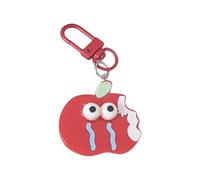 Itkcozcg Porte-clés en forme de visage amusant de fruits rouges pour clés, sacs, sacs à dos, jolis anneaux robustes avec design ludique, Pleurer, As shown in the figure