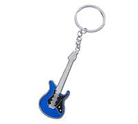 Itkcozcg Porte-clés guitare en alliage - Cadeau de fête - Pendentifs à suspendre pour sac à main - Accessoires pour femme et fille, bleu, As shown in the figure
