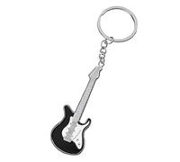 Itkcozcg Porte-clés guitare en alliage - Cadeau de fête - Pendentifs à suspendre pour sac à main - Accessoires pour femme et fille, Noir , As shown in the figure