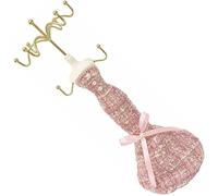 Itkcozcg Présentoir à bijoux élégant en métal en forme humaine pour boucles d'oreilles, bagues, amulettes, rangement stable, utilisation à la maison, en boutique, organiseurs de bijoux compacts