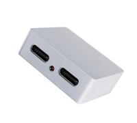 Itkcozcg Répartiteur d'alimentation et de signaux USB C en alliage d'aluminium - Entrée CC 5 V pour séparation d'alimentation et de données - Séparateur de puissance sonore