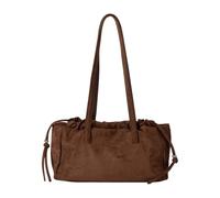 Itkcozcg Sac à bandoulière multifonction en daim d'inspiration rétro pour femme, décontracté ou bal de fin d'année, sac à main compact en daim, café, One Size