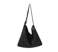 Itkcozcg Sac à bandoulière surdimensionné à la mode pratique en nylon large sangle réglable pour un usage quotidien, le bureau, les activités de plein air, sac prêt à l'emploi, Noir , One Size