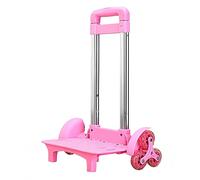 Itkcozcg Sac à dos tendance à 6 roues - Chariot pliable en alliage d'aluminium - Chariot à main pour sac d'école ou animal domestique, 6 tours de pleine lèvre, 43*27*19cm(可折叠)