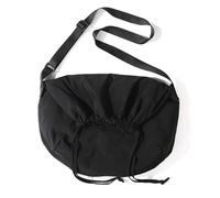 Itkcozcg Sac à main tendance, sac à bandoulière décontracté en nylon pour femmes et filles, sac à bandoulière avec intérieur spacieux, Noir , Size reference picture