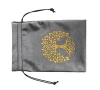 Itkcozcg Sac de cartes de jeu de société avec cordons de serrage - Sac en flanelle - Pochette à bijoux - Organisateurs d'oracles - Fournitures de sorcellerie - Tarot et pochettes avec cordons de