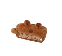 Itkcozcg Trousse à crayons en peluche souple pour crayons, stylos, fournitures de bureau, fournitures de bureau en plein air, b