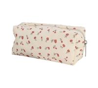 Itkcozcg Trousse à crayons pratique avec nœuds - Grande capacité - Trousse à crayons - Trousse de maquillage - Esthétique, Petites fleurs., 18.5*6*7cm