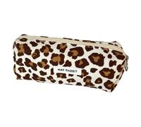 Itkcozcg Trousse de rangement en velours côtelé pour cosmétiques et stylos, compartiment spacieux, trousse de rangement pour étudiants, fournitures de bureau, trousse à crayons, I