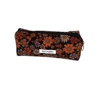 Itkcozcg Trousse de rangement en velours côtelé pour cosmétiques et stylos, compartiment spacieux, trousse de rangement pour étudiants, fournitures de bureau, trousse à crayons, b