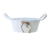 Itkcozcg Vase à fleurs créatif en fer galvanisé en forme de pot portable pour maison, mariage