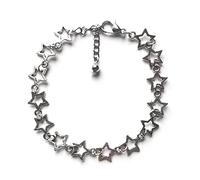 Itkcozcg Version coréenne en alliage creux étoile à cinq branches rétro féminine vent froid mode simple hip-hop bijoux bracelets pour femmes
