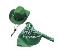 Itkcozcg Western Pet Casquettes bandana et chien Cosplay Costume Chapeau réglable Accessoires Halloween Coiffe