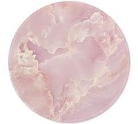 ITNRSIIET Tapis de Souris avec Bord Cousu, Tapis de Souris texturé de qualité supérieure avec Base en Caoutchouc antidérapant pour Ordinateur Portable, PC, Bureau, Design Mignon, Rose pâle marbré