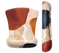 ITNRSIIET Tapis de souris avec repose-poignet pour clavier et souris, repose-poignet pour clavier et souris, antidérapant en mousse à mémoire de forme, facile à saisir, soulagement de la douleur,