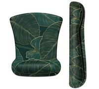 ITNRSIIET Tapis de souris de jeu avec support de poignet, support de poignet clavier et tapis de souris avec repose-poignet, base antidérapante en polyuréthane, texture de paume