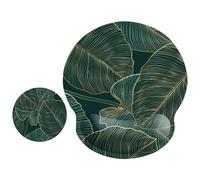 ITNRSIIET Tapis de souris ergonomique avec repose-poignet - Surface lisse - Base en caoutchouc antidérapante - Fournitures de bureau confortables - Soulage la douleur - 24,9 x 23,1 cm - Texture paume