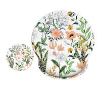 ITNRSIIET Tapis de souris ergonomique avec repose-poignet - Surface lisse - Base en caoutchouc antidérapante - Confortable - Soulage la douleur - 24,9 x 23,1 cm - Motif floral