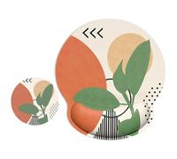 ITNRSIIET Tapis de souris ergonomique avec repose-poignet - Surface lisse - Base en caoutchouc antidérapante - Fournitures de bureau confortables - Soulage la douleur - 24,9 x 23,1 cm - Style abstrait