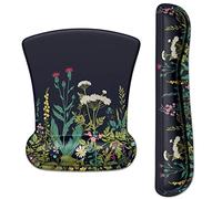 ITNRSIIET Tapis de souris repose-poignet ergonomique antidérapant en mousse à mémoire de forme pour clavier, soulagement de la douleur, parfait pour PC, ordinateur portable, bureau, mauvaises herbes