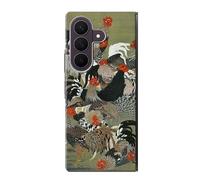 Ito Jakuchu Rooster Etui Coque Housse pour Samsung Galaxy Z Fold 8 Ultra