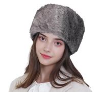 ITODA Chapeau Chapka Russe Hiver pour Homme Chapeau de Trappeur en Fausse Fourrure Confortable Souple Chapeau Thermique Super Épais Bonnet Chapkas d'hiver Coupe-Vent pour Ski Snowboard Extérieur