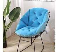 ITODA Coussin de Chaise Bureau Maison en Forme Coquille Rehausseur de Chaise Doux Coussin d'Assise en Peluche Coussins de Siège avec Dossier Épaissir Antidérapant pour Chaise Jardin Fauteuil Voiture