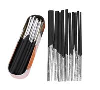 ITODA Lot de 10 Fusains Naturels 4,5-11 mm Crayons Fusains Tendres de Différentes Tailles Bâton de Charbon de Bois Noir pour Dessin Esquisse Beaux-Arts Ombrage Crayons à Dessiner Crayons de Croquis