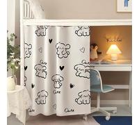 ITODA Rideau de Lit Epaissis Rideau Occultant pour Lit Superposé ou Lit Cabane Ciel de Lit Moustiquaire Etanche Rideau Opaque Anti-poussière Anti-Insectes pour Dortoir d'Étudiants, Chien, 2pcs