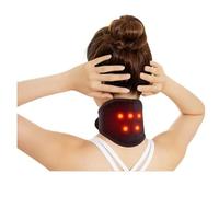 ITODA Support de Nuque Auto-Chauffant avec Aimants Tourmaline Soutien Cervical Réglable avec Fermeture Velcro Tour de Cou Magnétique Chauffe-Nuque Hiver Magnétothérapie Ceinture Cervicale