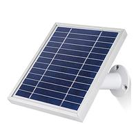 iTODOS Panneau solaire compatible avec Arlo Pro et Arlo Pro 2, câble de charge extérieur de 3 m et support réglable, ne convient pas pour Arlo HD, Arlo Ultra et Arlo Pro3/Pro4 - Argent