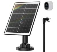 iTODOS Panneau solaire pour Arlo Pro, câble de charge extérieur de 3 m et support réglable, ne convient pas pour Arlo Ultra ou Pro3 (noir)