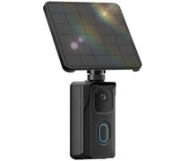 iTODOS Station de charge solaire 13200 mAh pour sonnette Blink 2ème génération, panneau solaire haute efficacité 4 W, alimentation externe étanche IP67, fonctionnement continu
