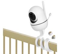 iTODOS Support de Moniteur pour bébé HelloBaby HB65/HB66/HB248, Anmeate SM935E - Support Polyvalent sans Outils ni dommages au Mur - Blanc