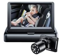 Itomoro Baby Car Mirror, View Infant in Rear Facing Seat with Wide Crystal Clear View,360° Rotation Plug and Play Easy Install baby car monitor 1080p