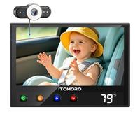 ITOMORO Caméra de voiture pour bébé avec affichage en temps réel de la température pour siège auto et véhicules