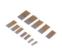 Itonash 120Pcs Twist Forets, HSS Ti Enduit Haute Dureté Foret Set pour Métal Bois Plastique, avec 6 Tailles 30mm 40mm 45mm 55mm 65mm 70mm