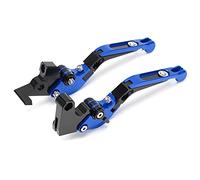 Itonash 2PCS Motorcycle Brake Embrayage Leviers Réglables en Alliage D'aluminium CNC Réglage pour XJ6 Diversion 2009-2015 (Bleu)