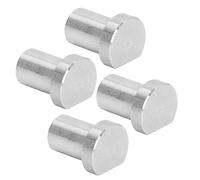 Itonash 4pcs Stopbench Stop Chien, Argent en Acier Inoxydable 19 Mm Dia Braft de Frein de Manche, avec Surface de Travail Non Glissante, pour le Broyage de Coupure de Broyage du Bois