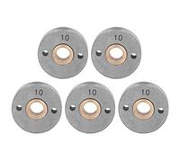 Itonash 5pcs Fil Roues D'alimentation, 0, 8 1.0mm Rainure Largeur 35mm Diamètre Extérieur Roulement en Acier Matériau Laiton, avec une Grande Précision et Résistance à L'usure, pour