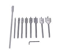 Itonash 8 Pcs Bits de Foret en Bois, Bits de Forage à Bêche en Acier à Haut Carbone avec Tige Hexagonale de 1/4 Pouces pour le Travail du Bois