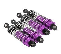 Itonash Amortisseur de Choc, Accessoire de Remplacement adapté à 144001 RC Voiture Double Segment à Ressort, Haute Performance et stabilité, 4 Pièces (Violette)