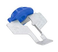 Itonash Attachement D'affûtage de la Tronçonneuse, Kit D'outils à Hauteur de Tailleur Rotatif à Grande Vitesse avec Outil D'aiguisement de 1 Pc et Fichier Ronde de 3 Pcs, pour la Chaîne de (Bleu)