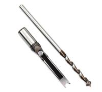 Itonash Bit de Forage à Trous carré, Portant en Acier Mortelante du Ciseau pour le Travail du Bois avec une Longue Rainure à Décharge à Puce, Adaptée à la Carte de densité MDF (3/8 pouces (9,5 mm))