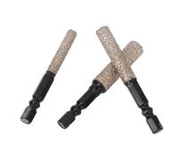 Itonash Bits de Forage en Diamant de 3 Pcs, Forage Sec à Tige Hexagonale avec Noyau de Cire de Refroidissement pour Marbre en Verre de Tuile en Céramique, 6 Mm 8 Mm 10 Mm