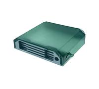 Itonash Bloc à Couteaux Mural Transparent, Support de Rangement pour Couteaux, Porte-couteau avec Bac à Eau Amovible et Crochets de Suspension pour Comptoir de Cuisine, Gain de Pl (Vert)