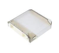 Itonash Bloc à Couteaux Mural Transparent, Support de Rangement pour Couteaux, Porte-couteau avec Bac à Eau Amovible et Crochets de Suspension pour Comptoir de Cuisine, Gain de Pl (Grise)
