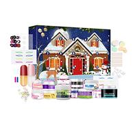 Itonash Boîte de Calendrier de L' de Noël pour les Filles, 24 Portes Boîtes à L'aveugle beauté avec Autocollants à Ongles et Petites Décorations, Super de Noël pour Femmes pour Femmes